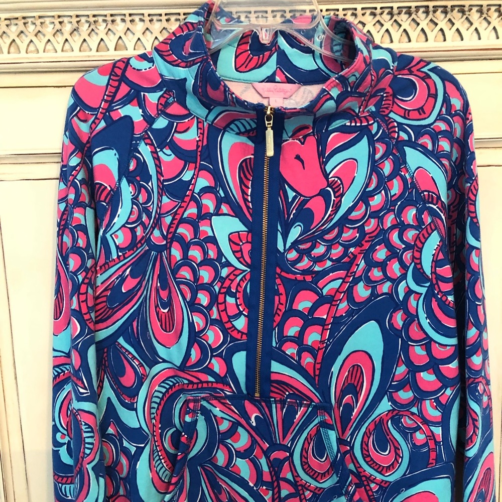 Lily Pulitzer Half Zip Sweatshirt
